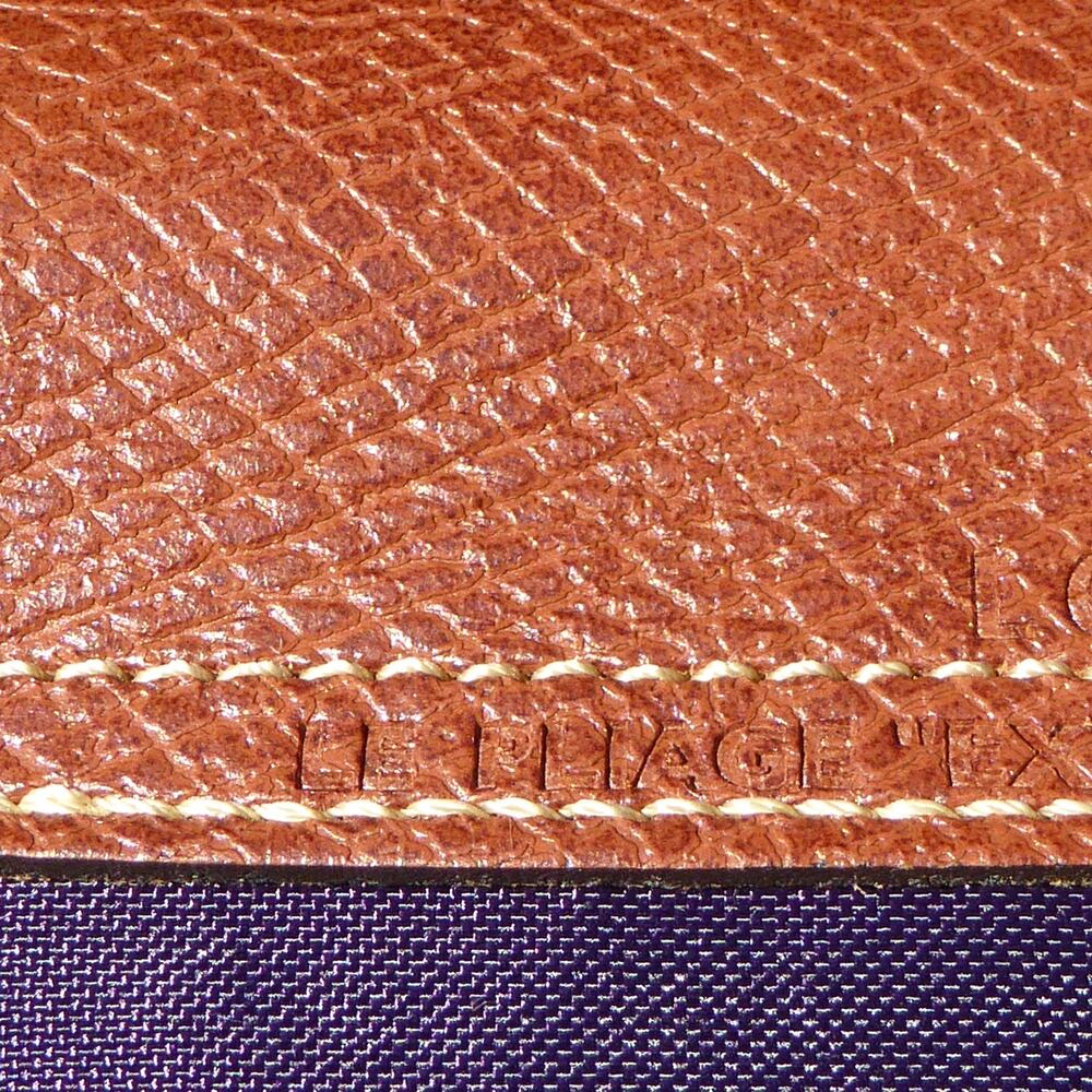 Longchamp Le Pliage Expandable Travel Duffle Bag Nylon Purple Weekender Carry-On - Picture 9 of 16